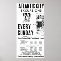 Pennsylvania-Reading Seashore Lines 1962 Poster