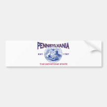 PENNSYLVANIA The Keystone State Bumper Sticker