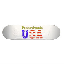 Pennsylvania USA! Skateboard.