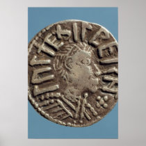 Penny Aethelberht Anglo-Saxon King East Anglia. Posters