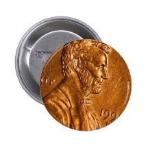 Penny Cents Copper Lincoln Pin