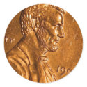 Penny Cents Copper Lincoln stickers