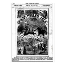 penny dreadful - spring-heeled jack postcard