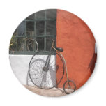 Penny-Farthing in Front of Bike Shop
