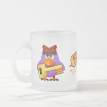 Penny Frosted Glass Mug mugs