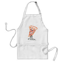 Pensive Pizza Slice Apron