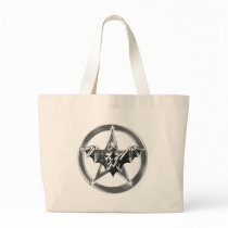 Pentacle Bat Tote Bag
