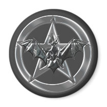 Pentacle Bat Refrigerator Magnets
