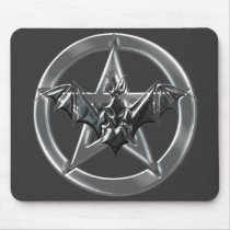 Pentacle Bat Mousepads