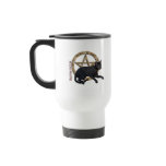 Pentacle Black Cat Mugs
