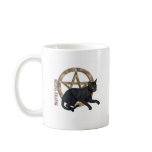 Pentacle Black Cat mugs