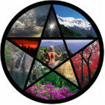 Pentacle collage Pin photo sculptures