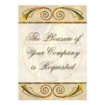 Pentacle Goldtone Personalised Announcements