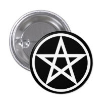Pentacle Large on Blk Pin
