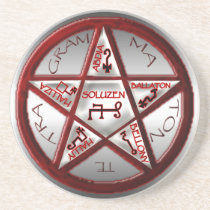 pentacle of solomon beverage coasters