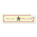 Pentacle - Yellow bumper stickers