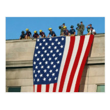 Pentagon 9/11 Flag Post Card