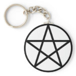 pentagram, basic keychain