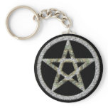 Pentagram Unisex Wicca Witch Magic Keychain