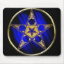 Pentagram With Upside Down Star Mouse Mat
