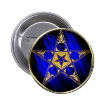 Pentagram With Upside Down Star Pin