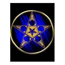Pentagram With Upside Down Star Postcard