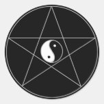 Pentagram Yin Yang Stickers