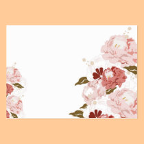 Peonies profile card business cards