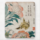 Peony & Canary - Japanese Art Mouse Pad - full mousepads