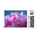 Peony Save the Date Wedding Postage Stamps