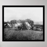 People and Wagon by the Christian Commission 1863 posters