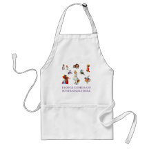 PEOPLE COME & GO SO STRANGELY HERE APRON