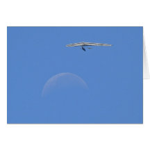 People Flew Over the Moon at Noon Card