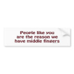 People Like You Fingers Bumpersticker
