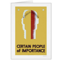 People Of Importance 1937 WPA Greeting Card