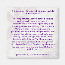 People of Jannah - Islamic Fridge Magnet