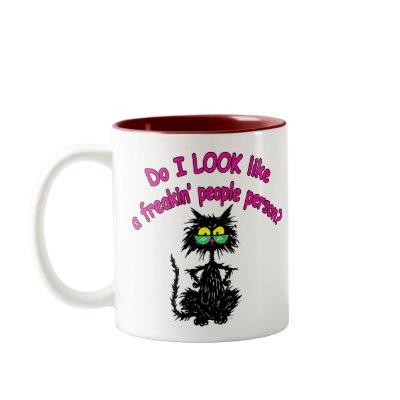 PEOPLE PERSON COFFEE MUG by tuffkittydesigns