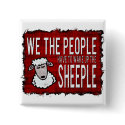 People Wake up Sheeple buttons
