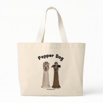 Pepper Dog and Salty Dog Tote Bags