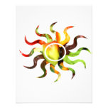 Pepper pile sun cutout shape 1 personalized invitation