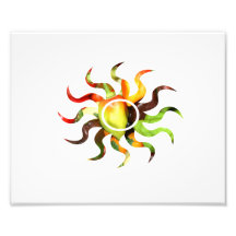 Pepper pile sun cutout shape 1 photo art