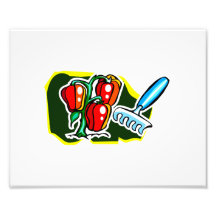 Pepper plant with rake graphic photograph