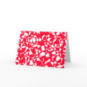 PEPPERMINT ABSTRACT CHRISTMAS CARD