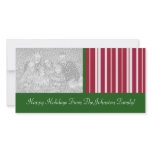 Peppermint Candy Cane Stripes Holiday Photo Cards photo cards