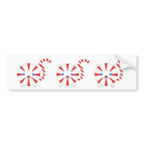 Peppermint Cat 3 Bumper Sticker