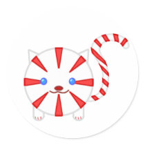 Peppermint Cat Stickers