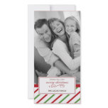 Peppermint Christmas Card Custom Photo Card