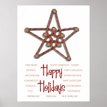 Peppermint Holidays Poster