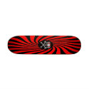 PEPPERMINT SKULL PONYTAIL SKATEBOARD