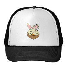 Peppermint Topped Vanilla Hopdrop Mini Waffle Cone Mesh Hat